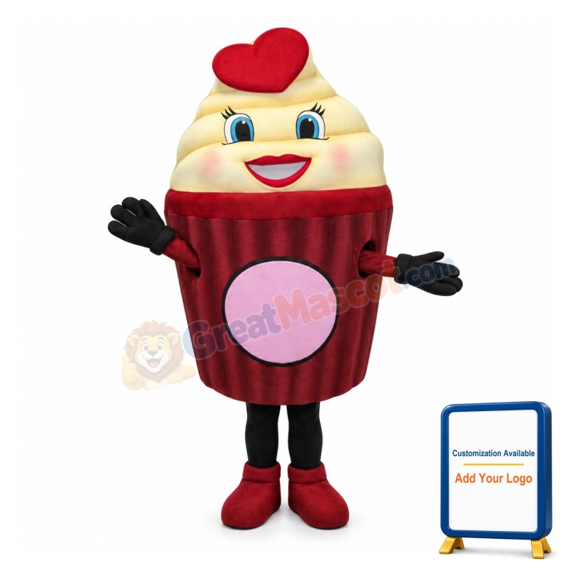 Girl Ice Cream Mascot Costume