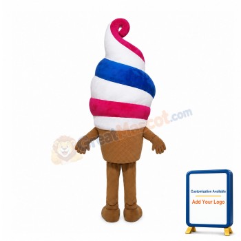 Happy Ice Cream Mascot Costume