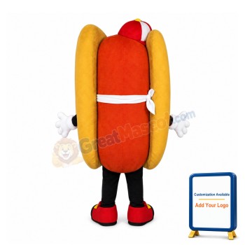Happy Lightweight Hot Dog Mascot Costume