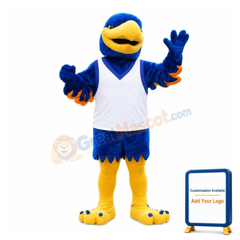 Power Blue Eagle Mascot Costume