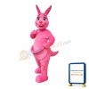 Pink Kangaroo Mascot Costume