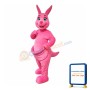 Pink Kangaroo Mascot Costume