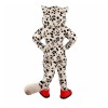 Happy Snow Leopard Mascot Costume