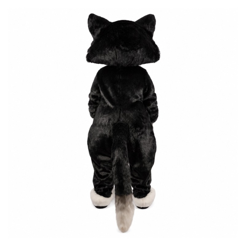 Happy Black Cat Mascot Costume