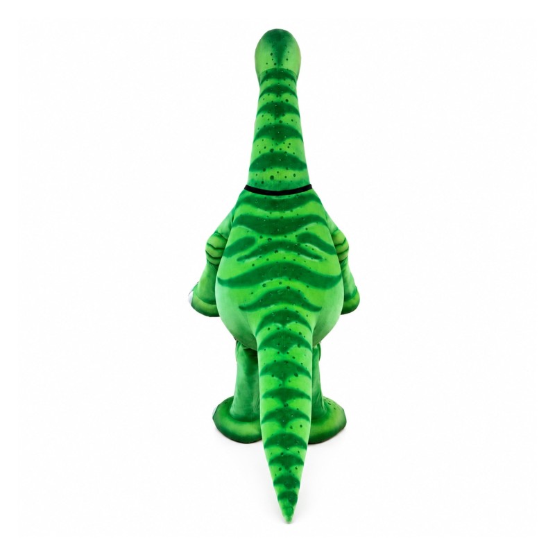 Happy Green Dinosaur Mascot Costume