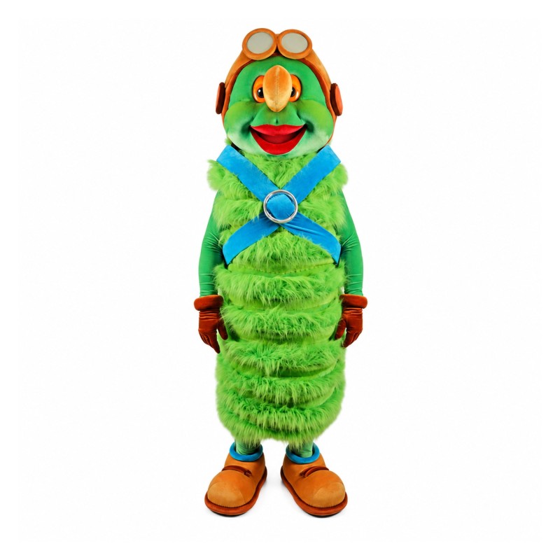 Green Caterpillar Mascot Costume