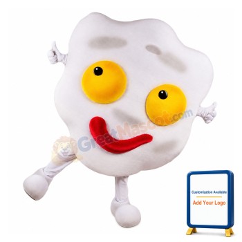 Fried Egg Mascot Costume