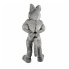 Grey Furry Wolf Mascot Costume