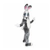Black White Pink Rabbit Mascot Costume