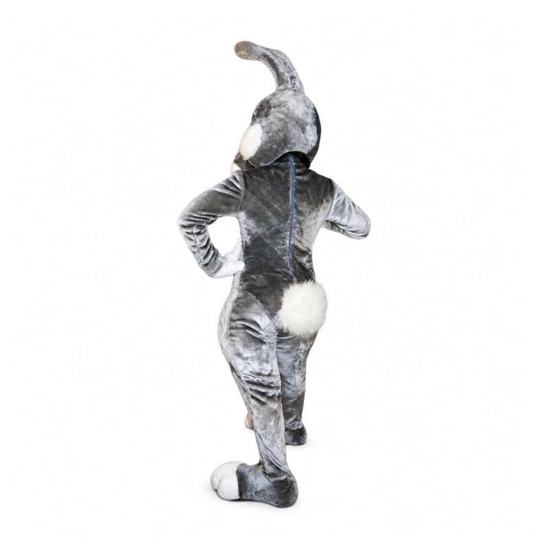 Black White Pink Rabbit Mascot Costume
