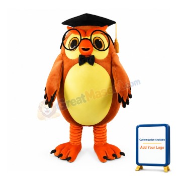 Learned Owl Mascot Costume