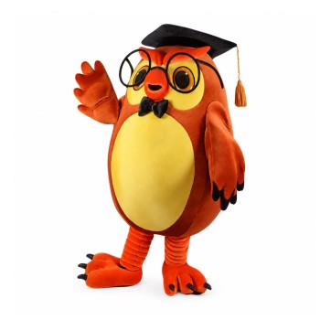 Learned Owl Mascot Costume