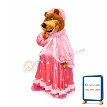 Cute Female bear Mascot Costume