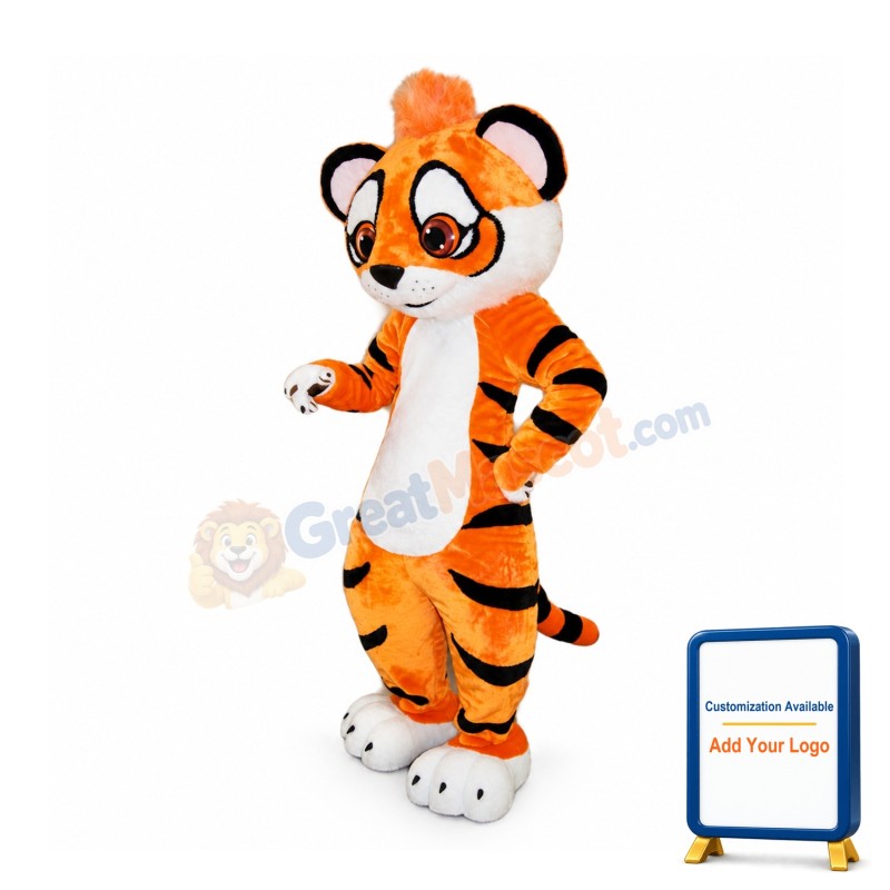 Cute Amur Tiger Mascot Costume