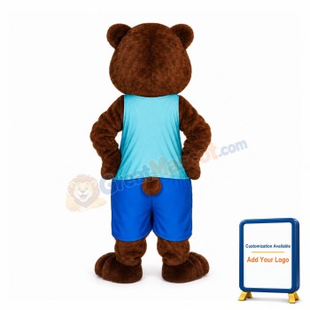 Footballer Bear Mascot Costume