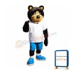 Cute Sport Brown Bear Mascot Costume