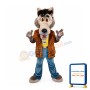 Friendly Wolf Mascot Costume