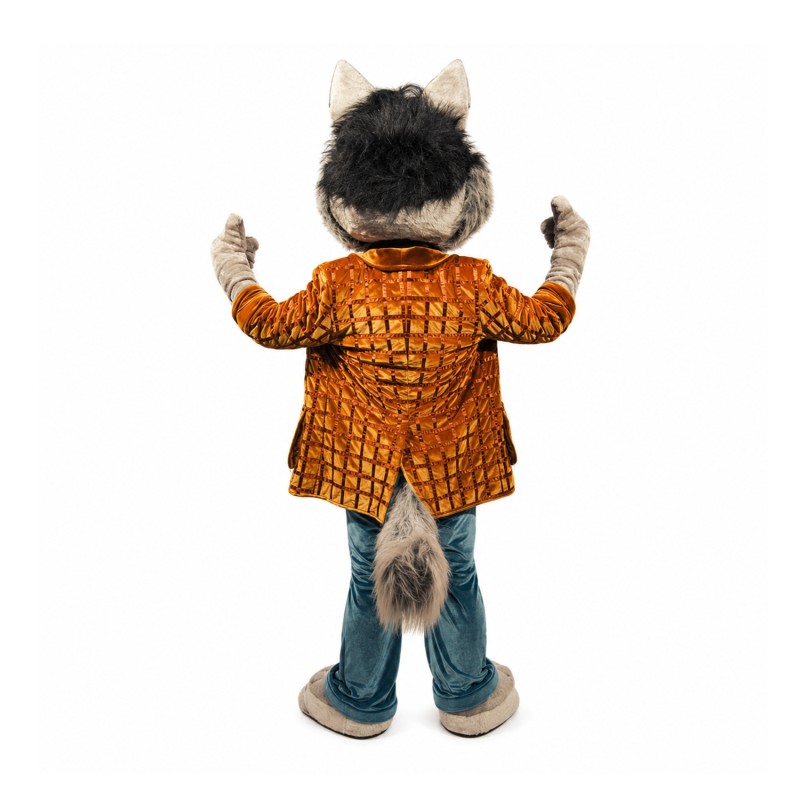 Friendly Wolf Mascot Costume