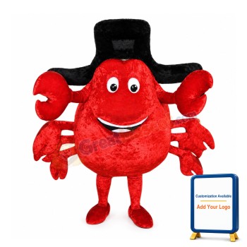 Happy Lightweight Crab Mascot Costume