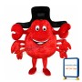 Happy Lightweight Crab Mascot Costume