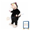 Funny Black Cat Mascot Costume