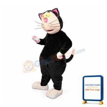 Funny Black Cat Mascot Costume