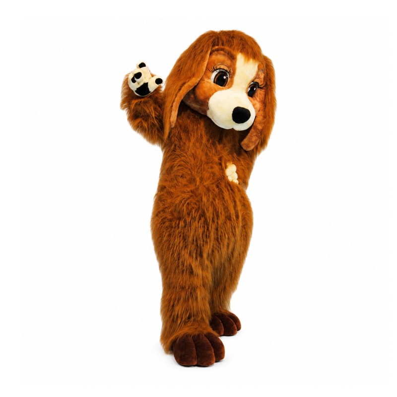 Super Cute Furry Dog Mascot Costume