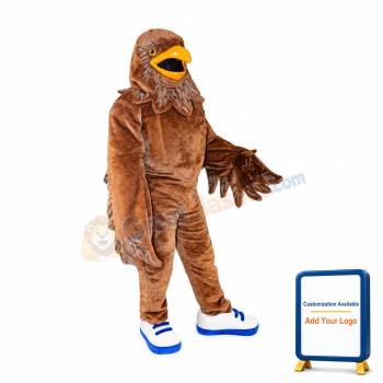Fierce Brown Eagle Mascot Costume