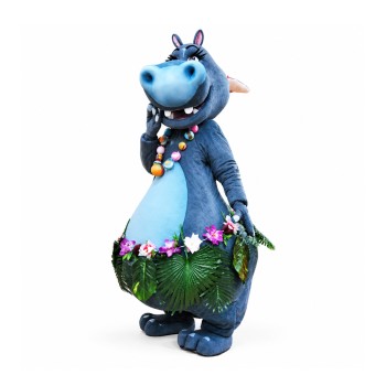 Beautiful Hippopotamus Mascot Costume Free Shipping