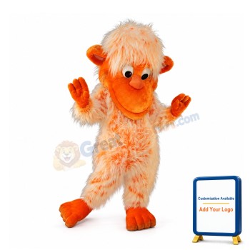 Orange Monkey Mascot Costume