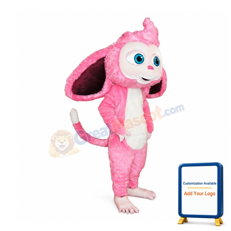 Pink Monkey Mascot Costume