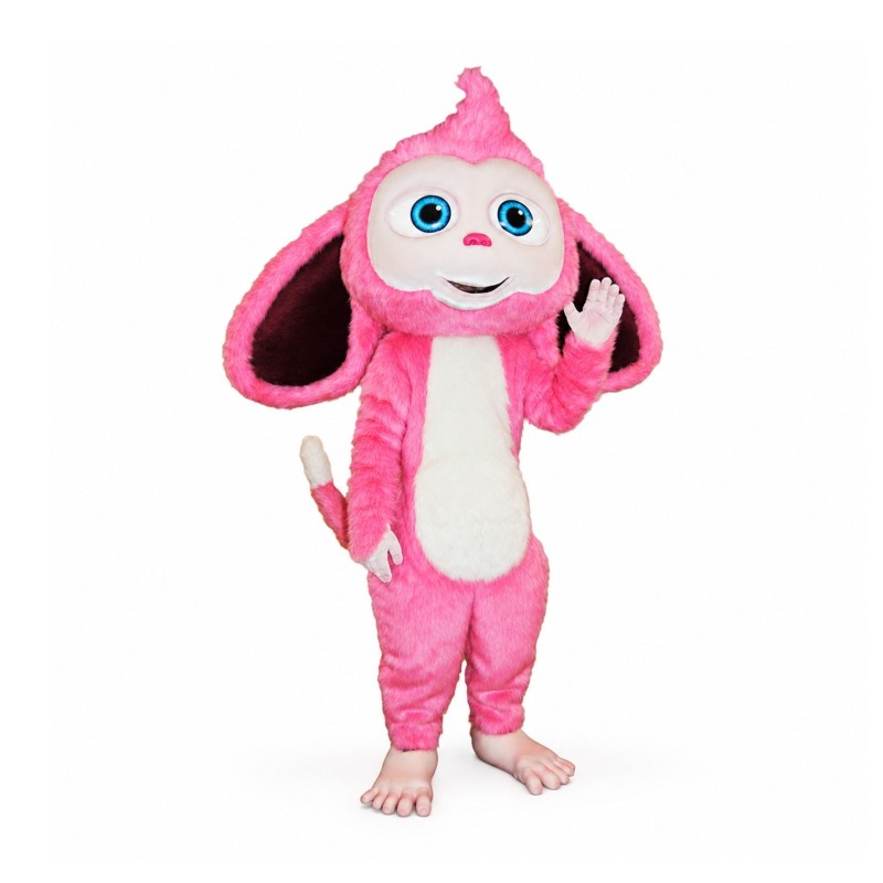 Pink Monkey Mascot Costume