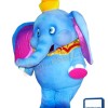 Super Cute Blue Elephant Mascot Costume