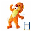 Smiling Lion Mascot Costume