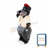 Happy Lightweight Grey Bear Mascot Costume