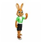 Friendly Brown Rabbit Mascot Costume