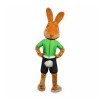 Friendly Brown Rabbit Mascot Costume