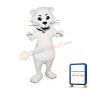 White Cat Mascot Costume