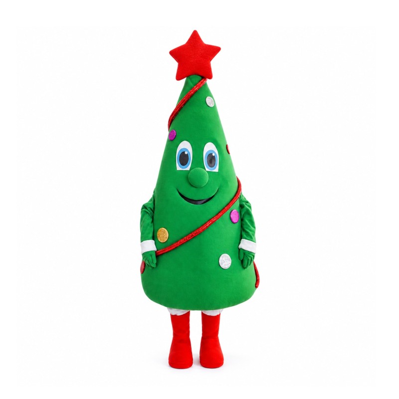 Happy Lightweight Christmas Tree Mascot Costume