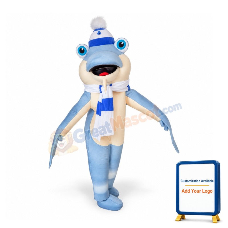 Super Cute Shark Mascot Costume