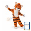 Cute Furry Tiger Mascot Costume