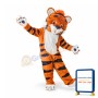 Cute Furry Tiger Mascot Costume