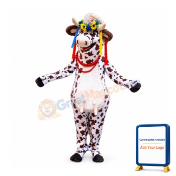 Beautiful Lightweight Cow Mascot Costume