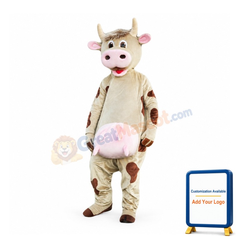 Lightweight Cow Mascot Costume