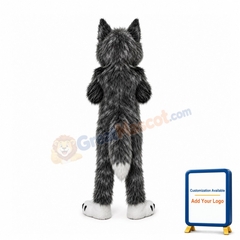 Super Cute Wolf Mascot Costume