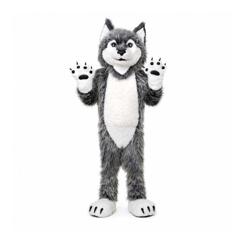 Super Cute Wolf Mascot Costume