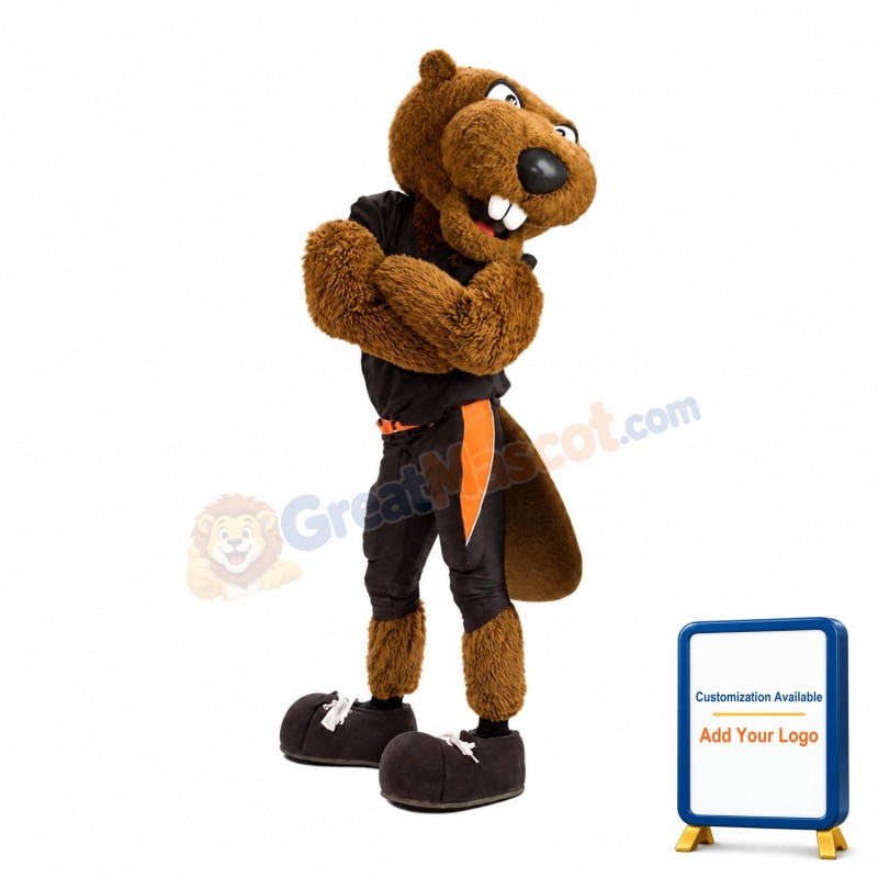 Sport Beaver Mascot Costume
