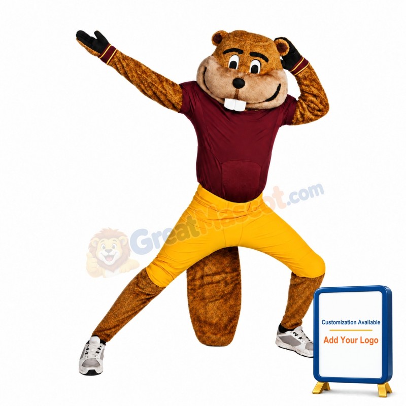 Sport Beaver Mascot Costume