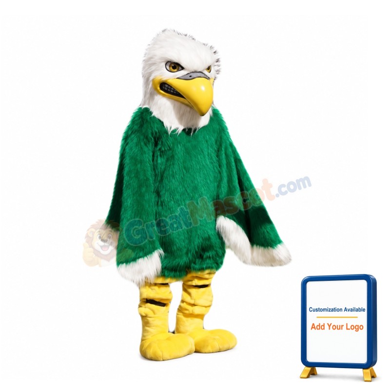 Green Eagle Mascot Costume