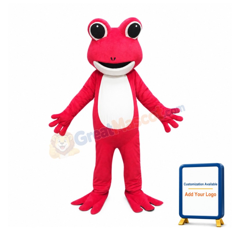 Red Lightweight Frog Mascot Costume